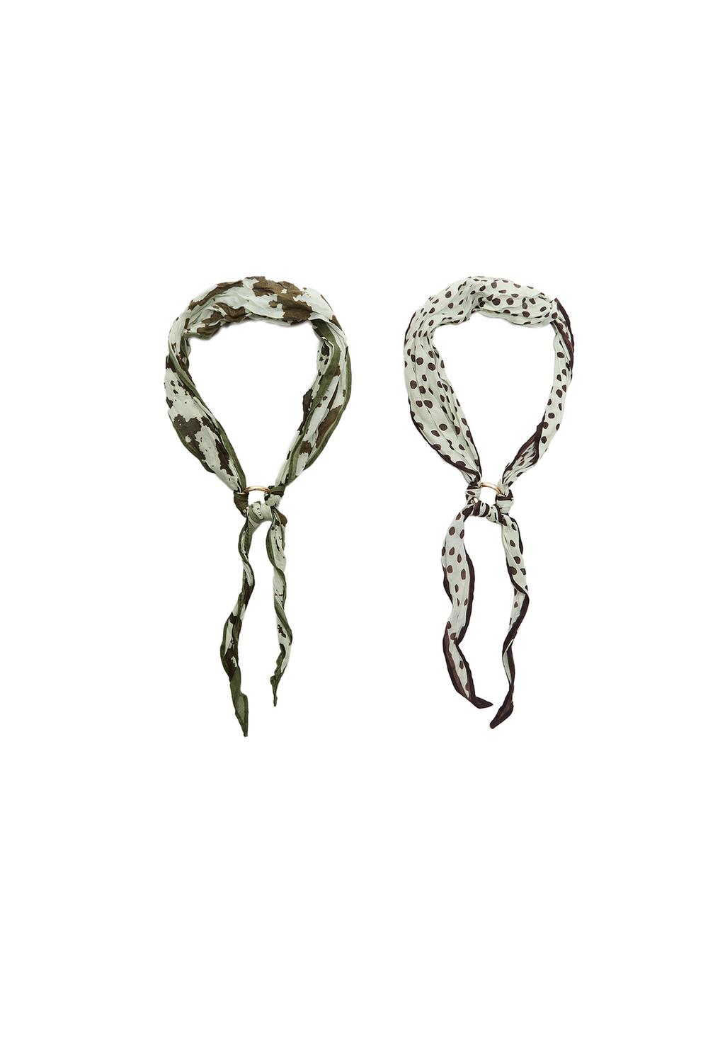 Pack 2 bandanas topos y animal print