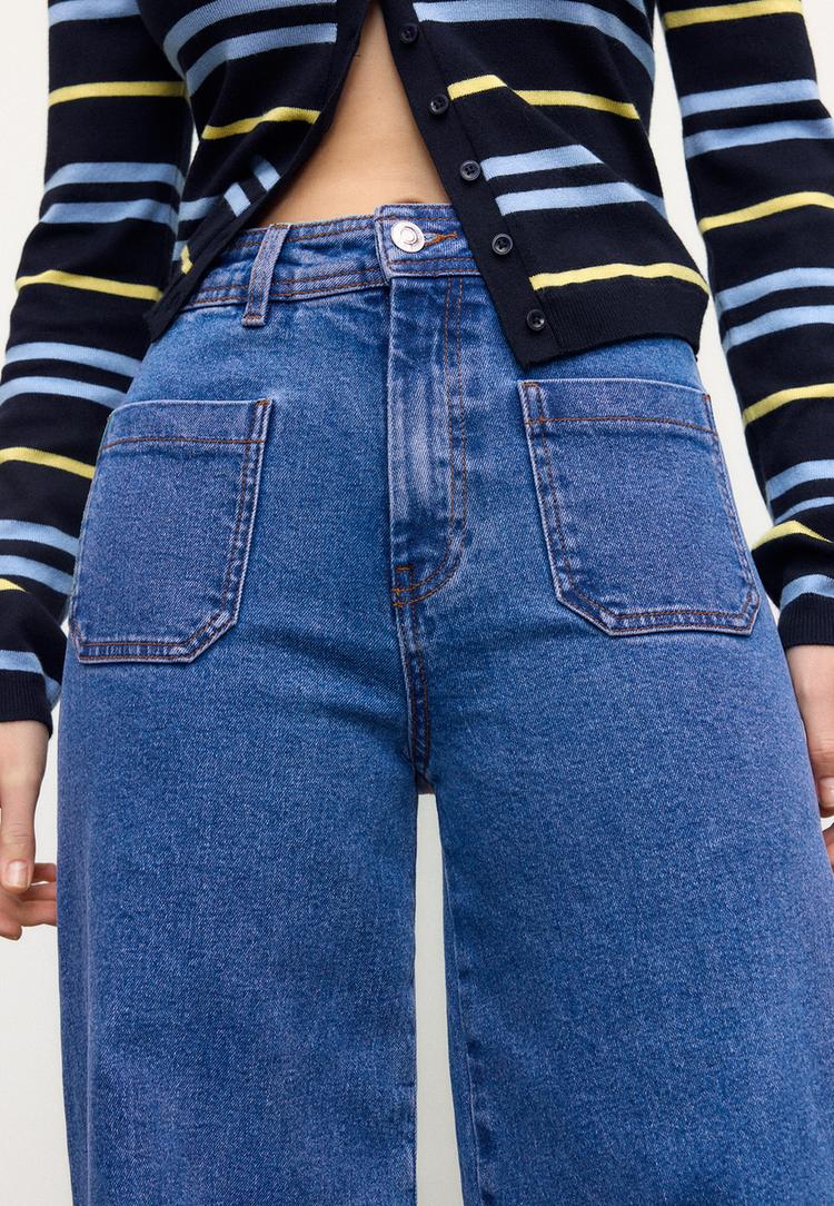 jeans straight fit bolsillos