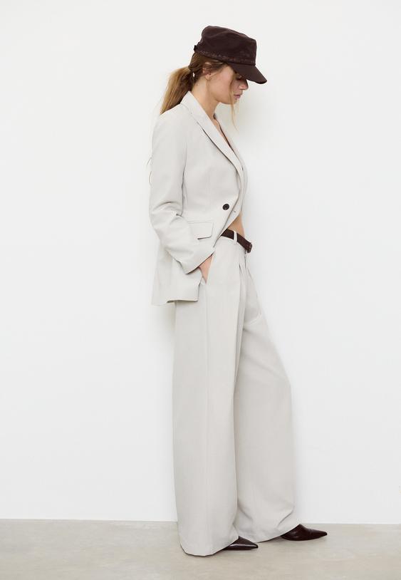 maxi pensli kemerli pantolon