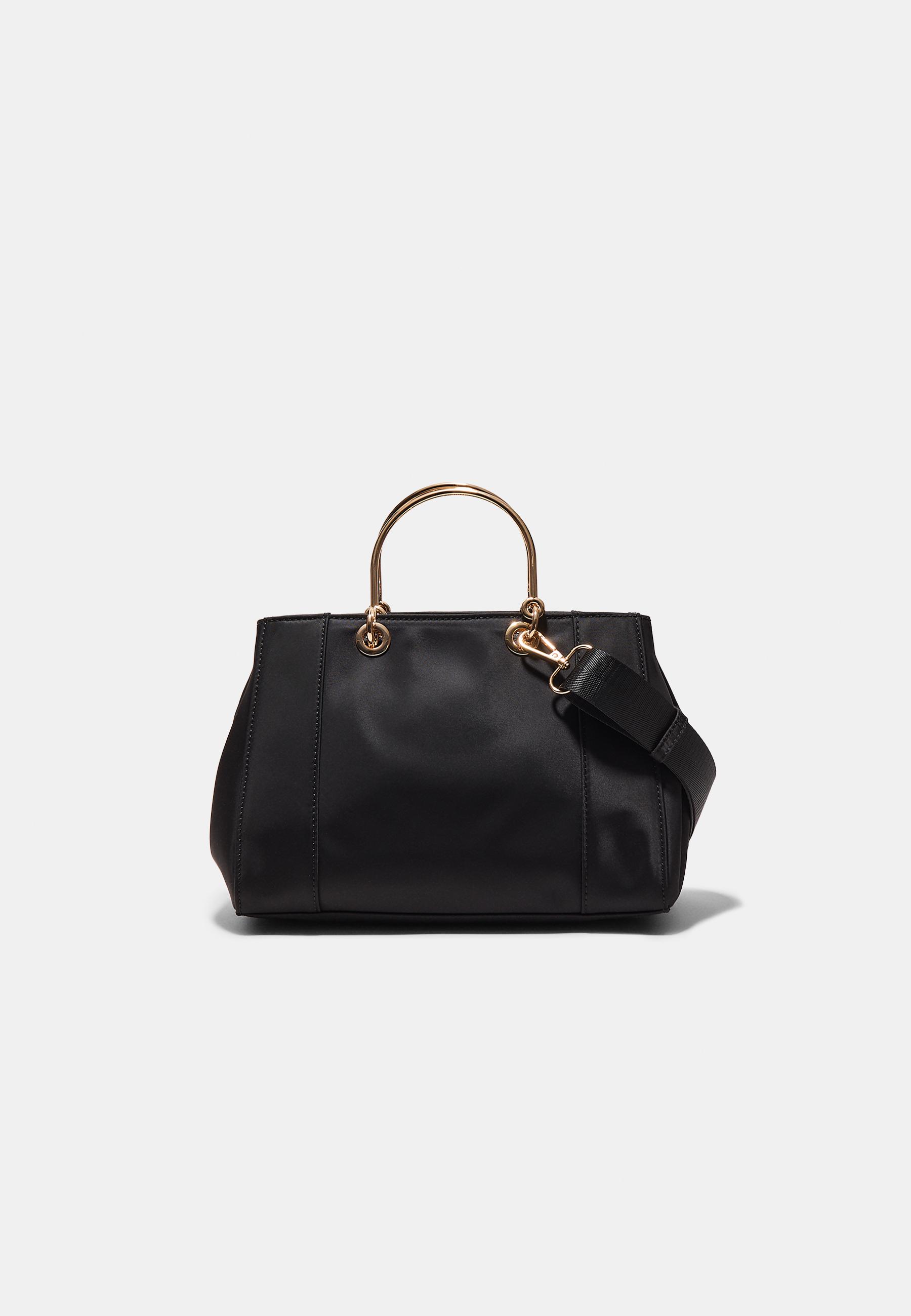 Metal saplı tote çanta - Görsel 5
