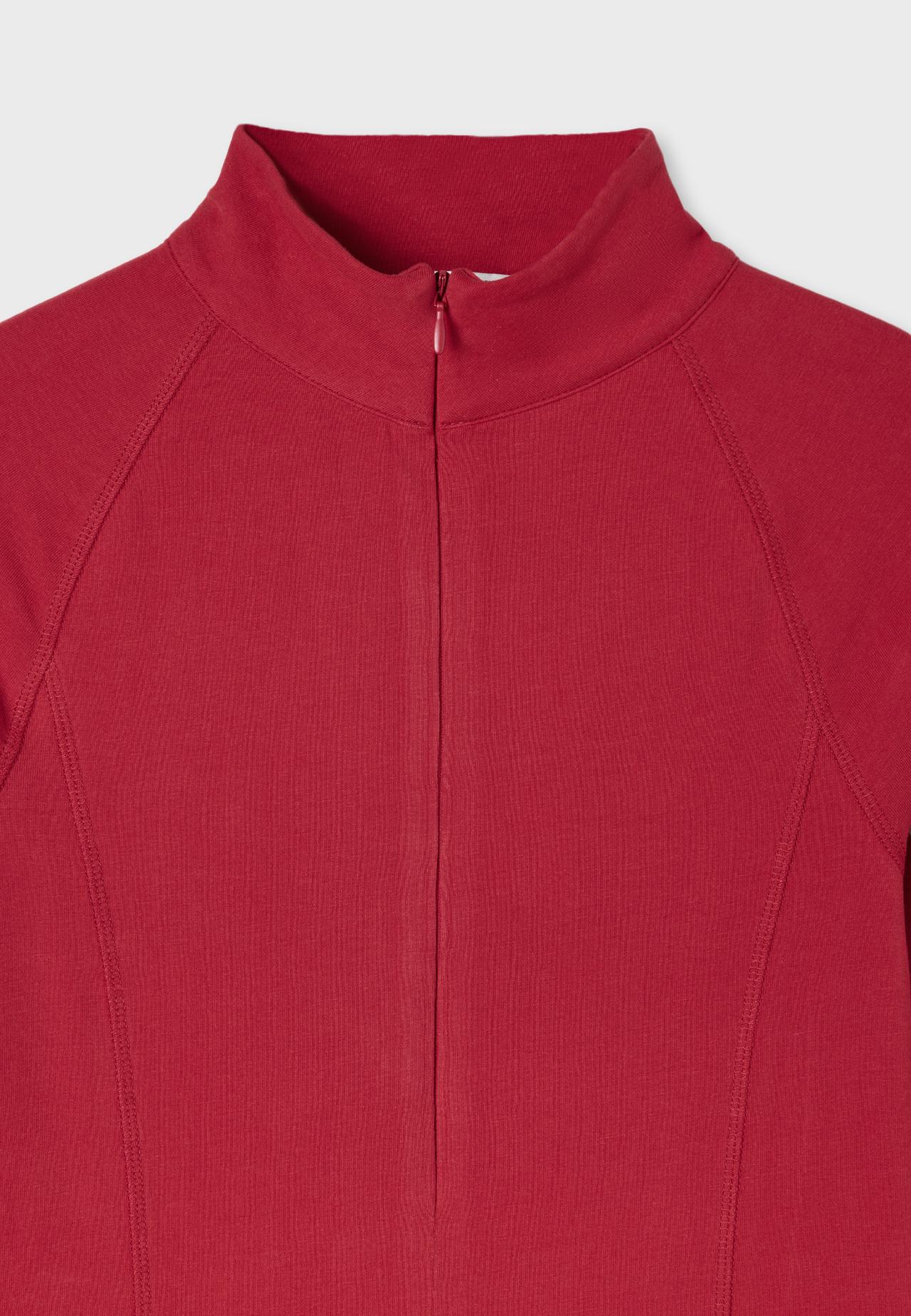 Long sleeve quarter-zip running top — Red