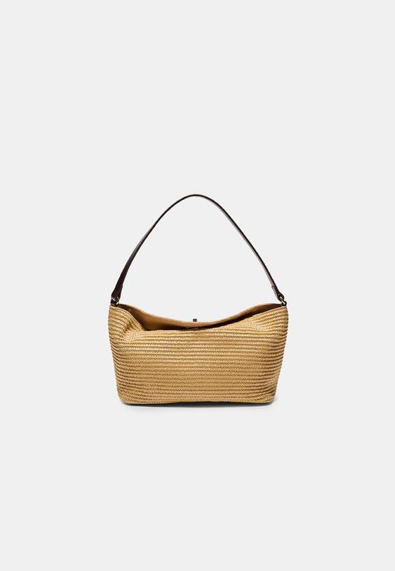 borsa a spalla crochet con chiusura metallica