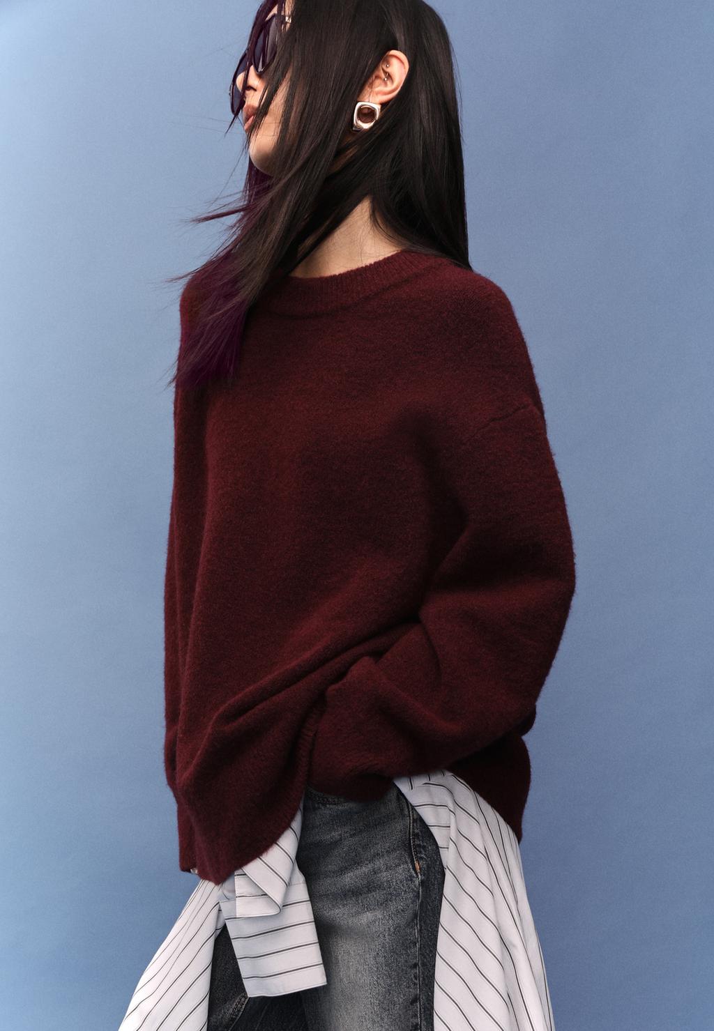 Soft-touch knit sweater