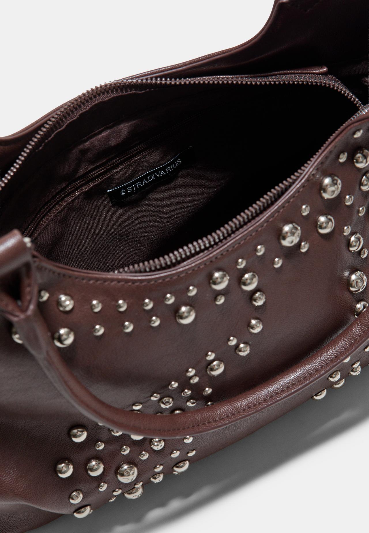 Studded city bag — Brown