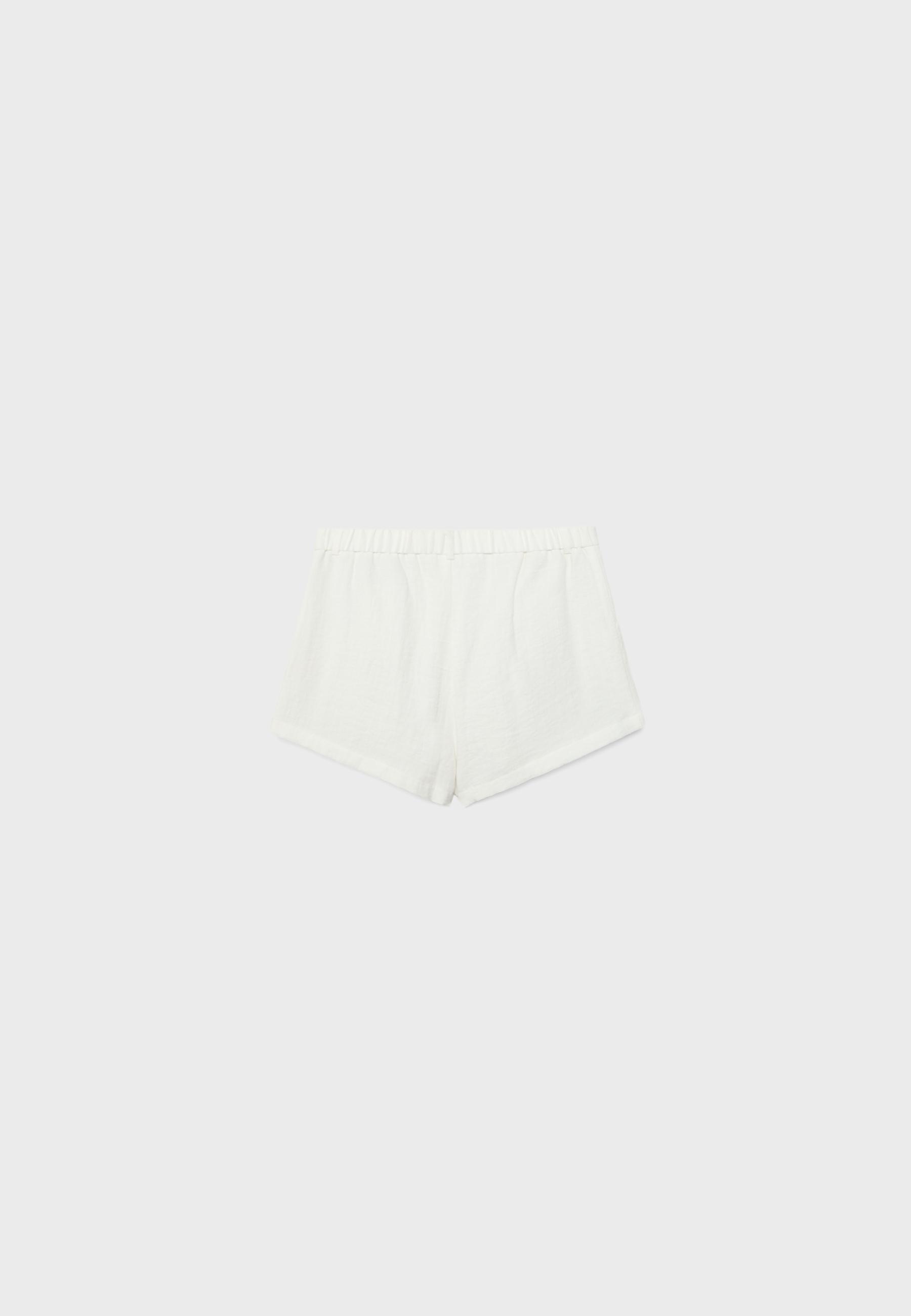 Smart rustic shorts — Ecru