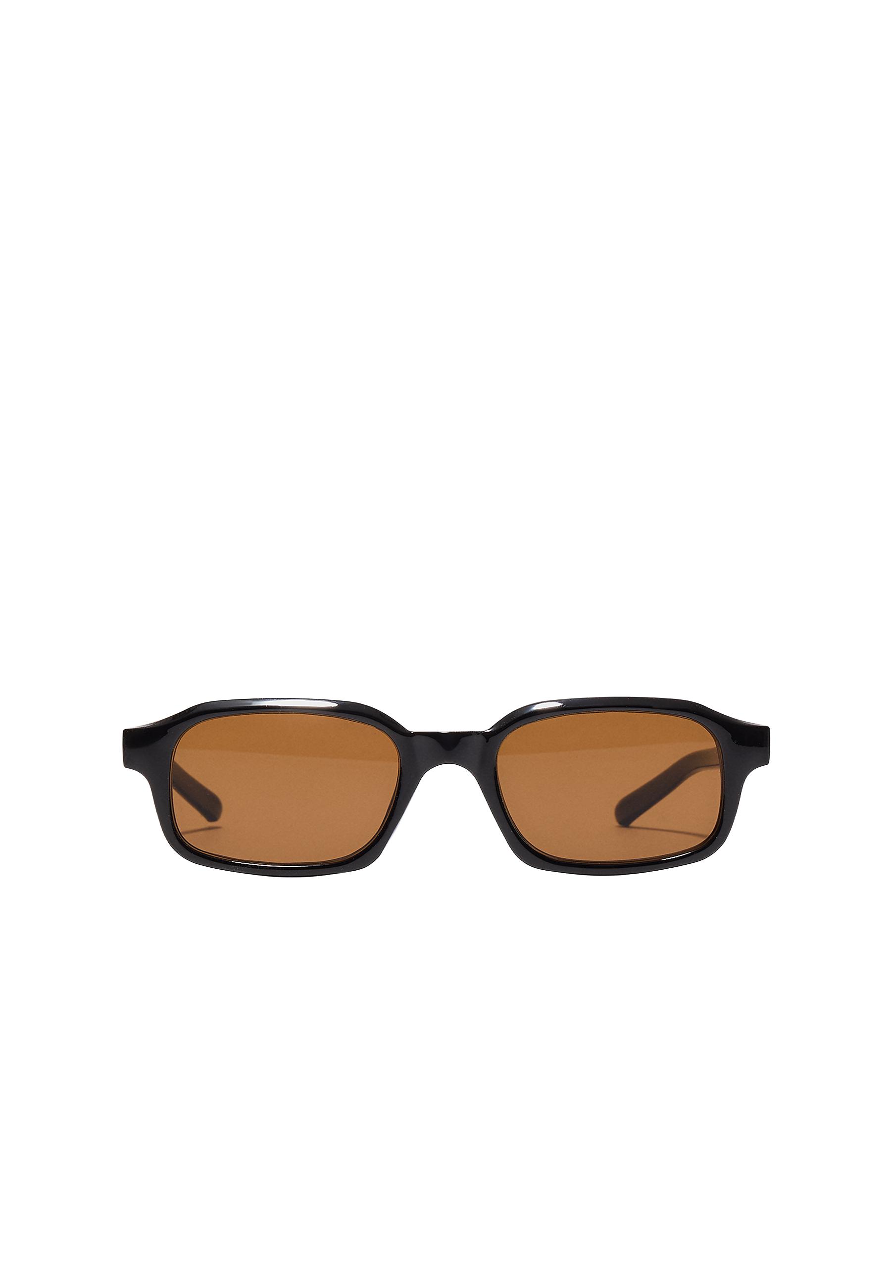 RECTANGULAR SUNGLASSES — Black