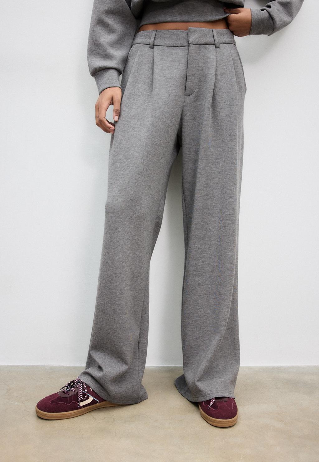 Casual sneakers met dubbele veters