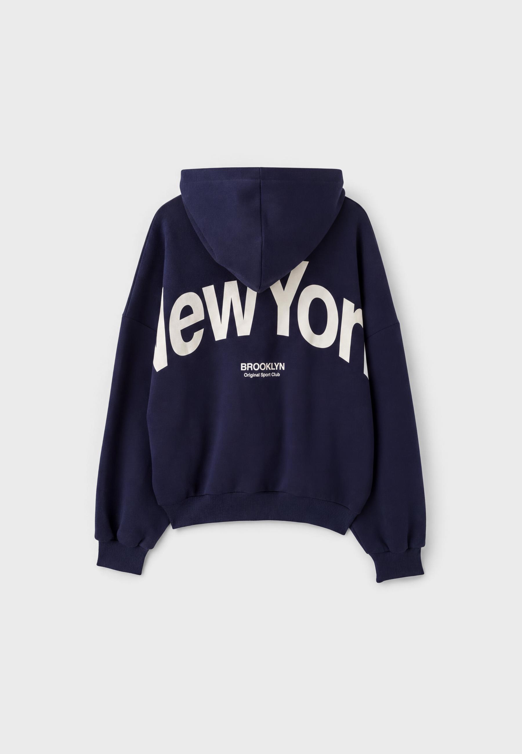 Oversized graphic sweatshirt — Navy blue