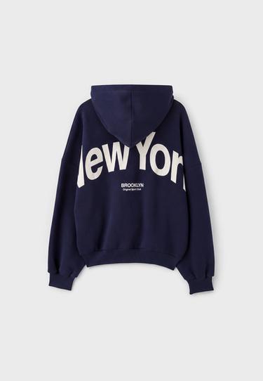 Graphic oversize sweatshirt — Navy blue 7