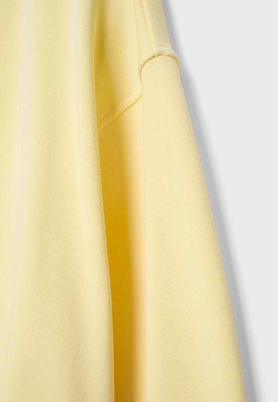 Baskılı kapüşonlu bomber sweatshirt - Görsel 9