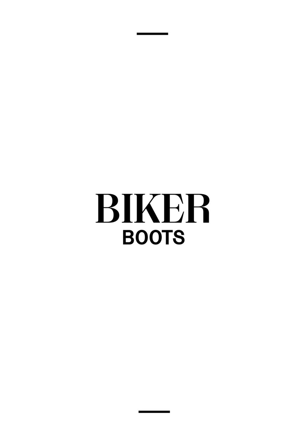Flat distressed boots with buckles