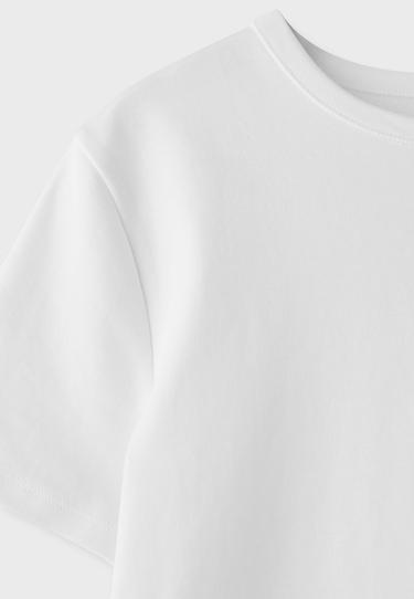 B02 Basic regular fit soft-touch T-shirt — White 9