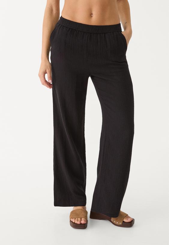 pantalon fluido cintura elastica