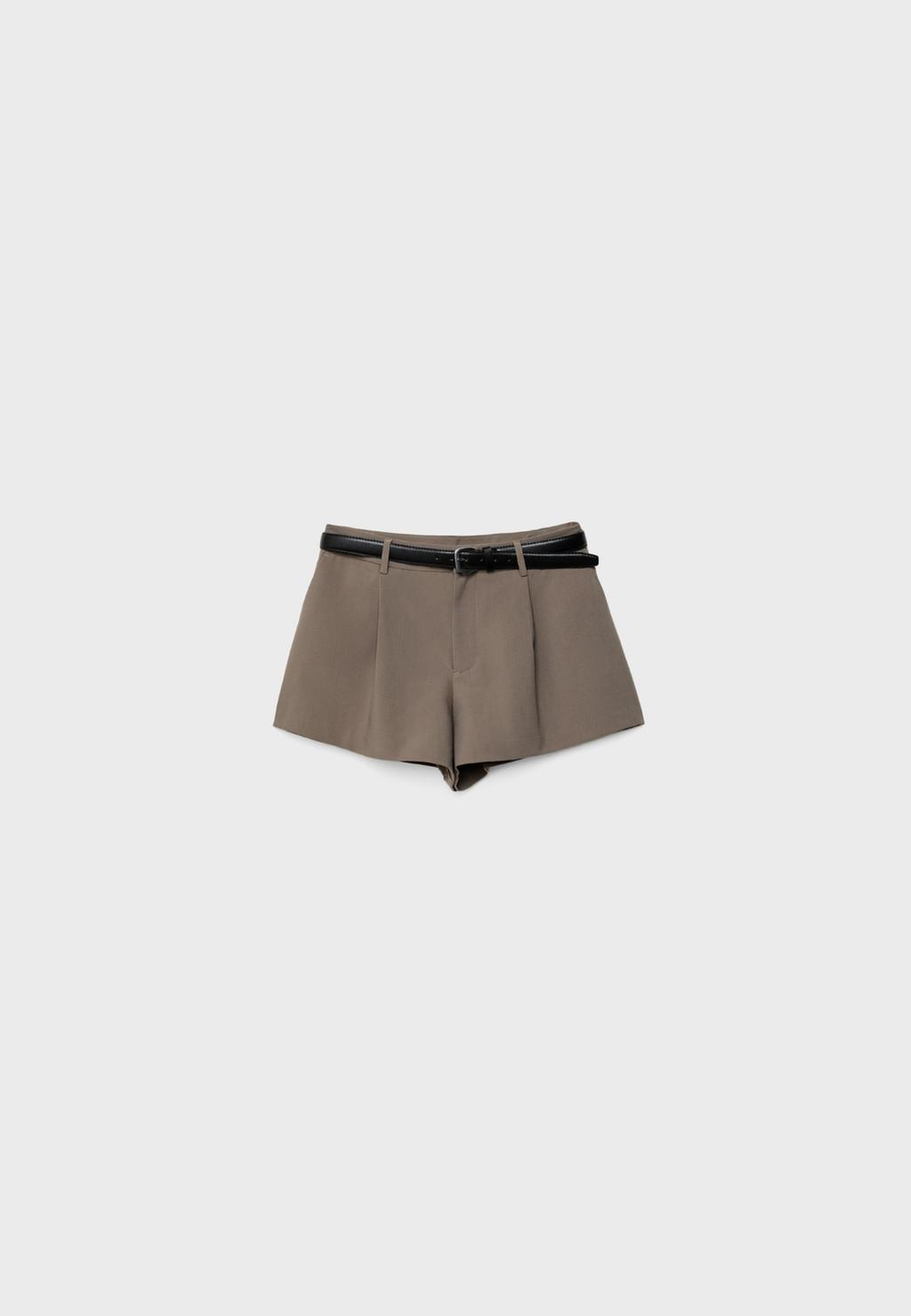 Shorts mini cinturón