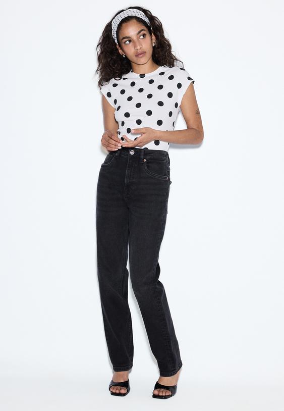 Stradivarius D14 Jeans Comfort Slim Black Denim Wash 14