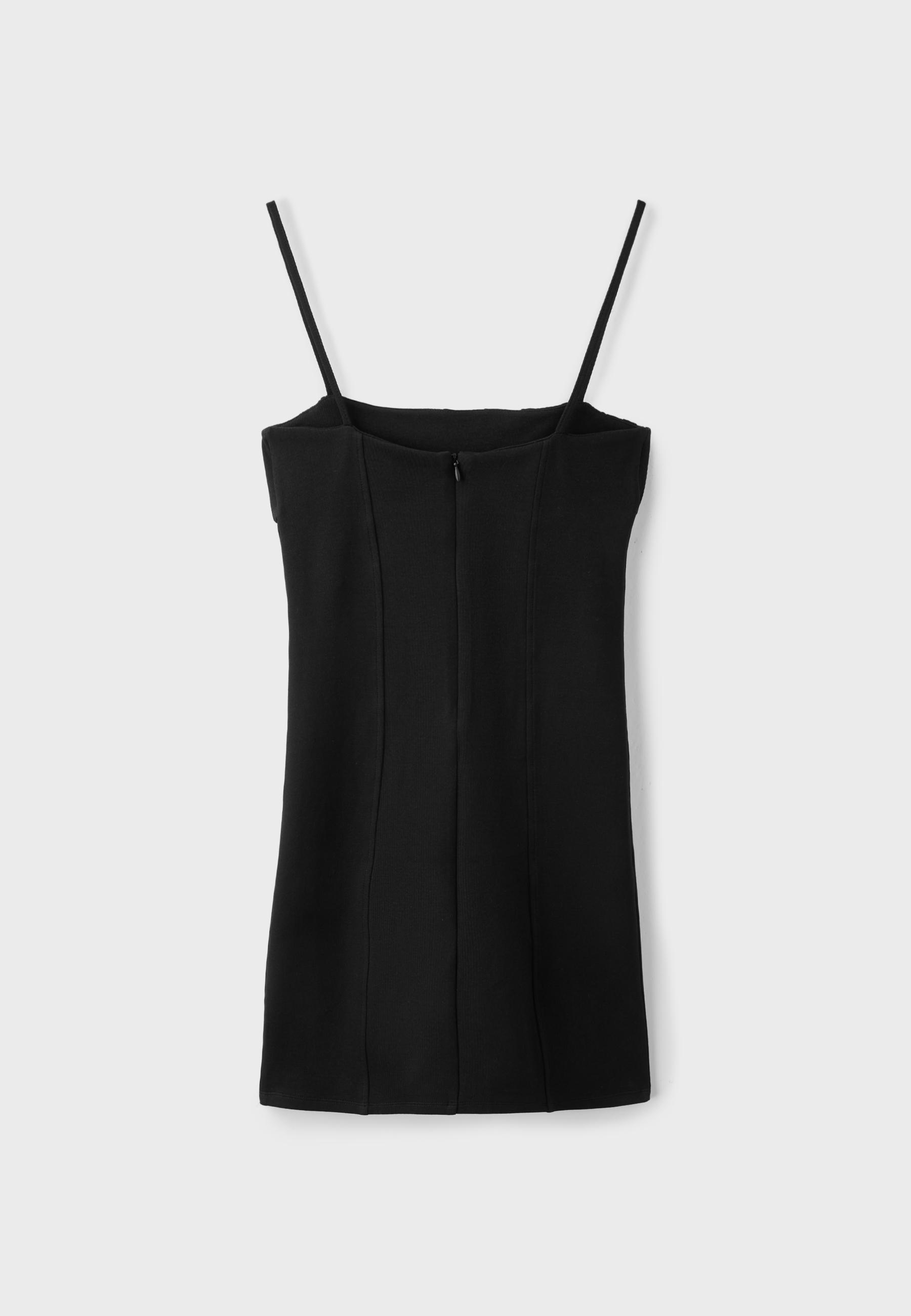 Short bandeau dress — Black
