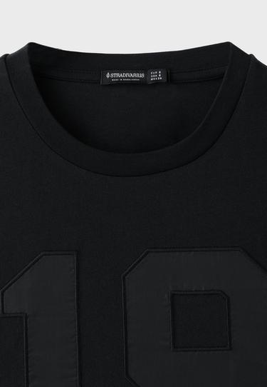 Embroidered T-shirt — Black 9