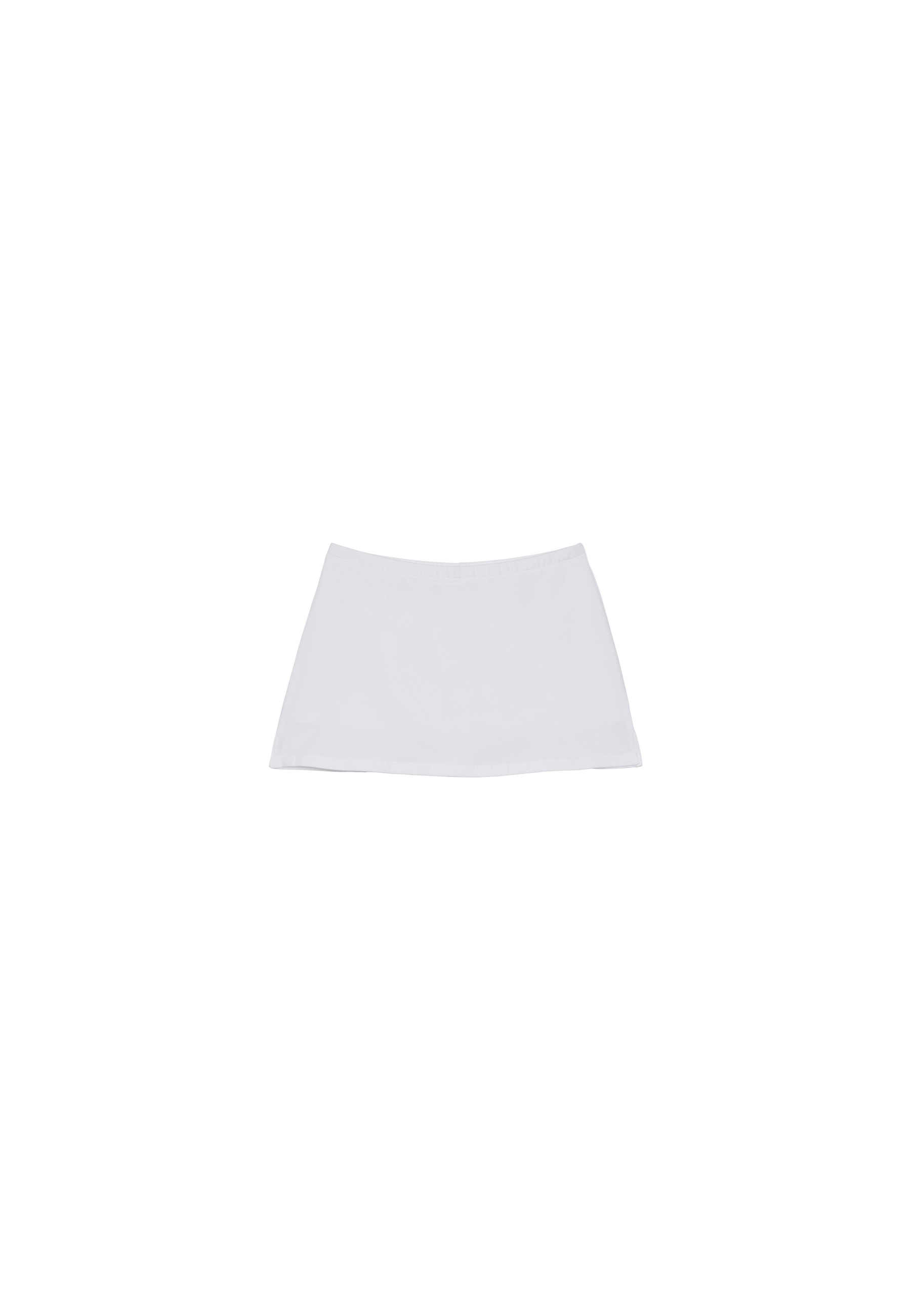 Basic knit skort — Ecru