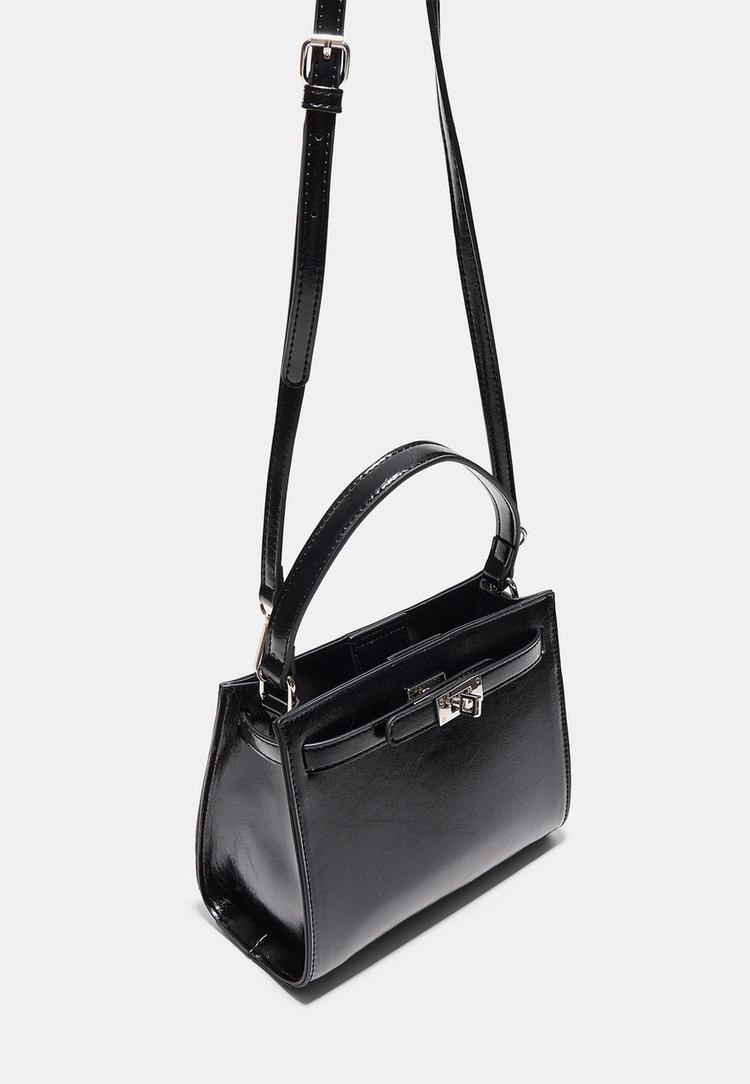 bolso bandolera efecto piel