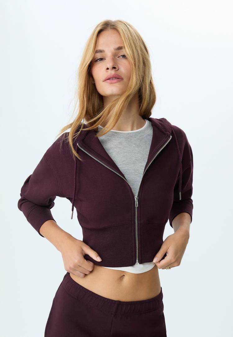 sweat a capuche zippe