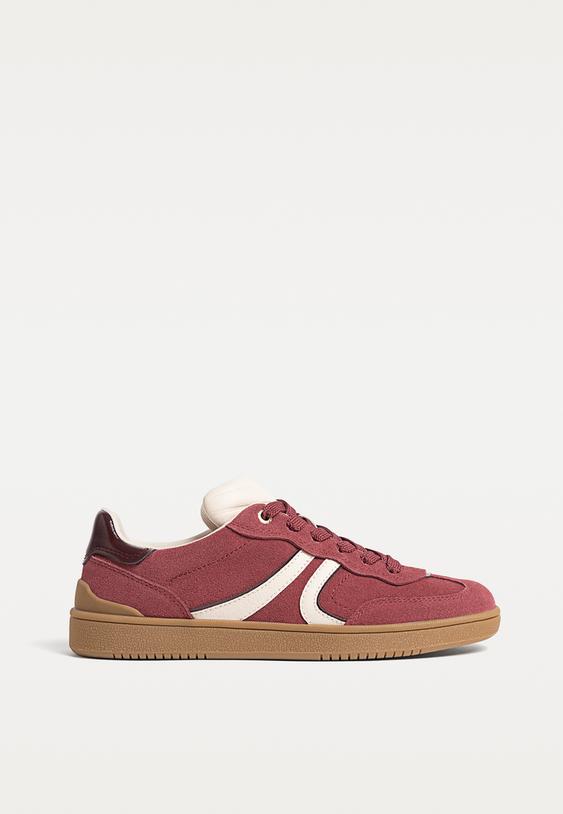casual leather trainers