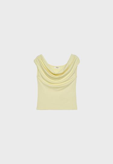 Multi-way sleeveless top — Pastel yellow 6