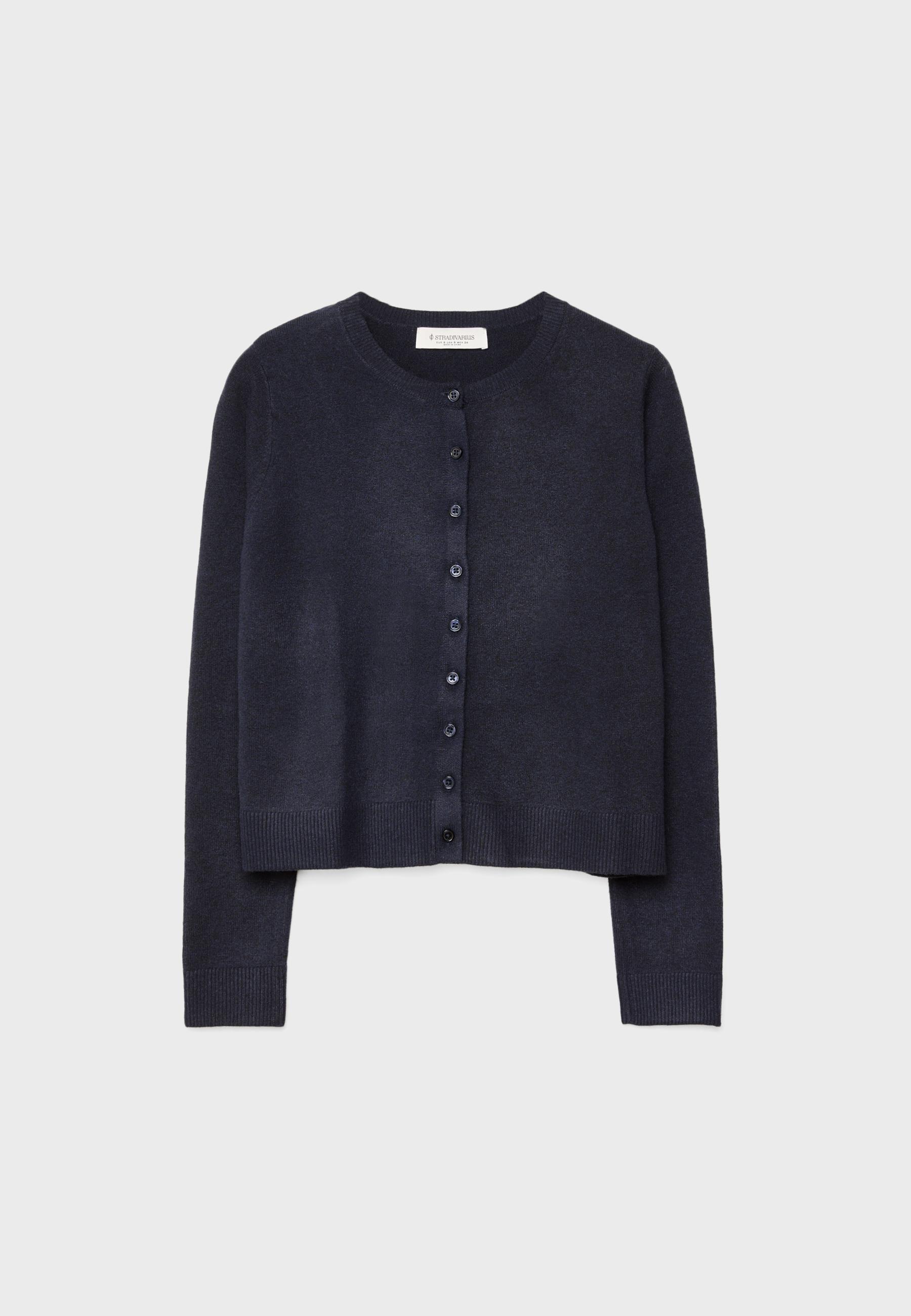Soft-touch knit cardigan with buttons - Women's fashion