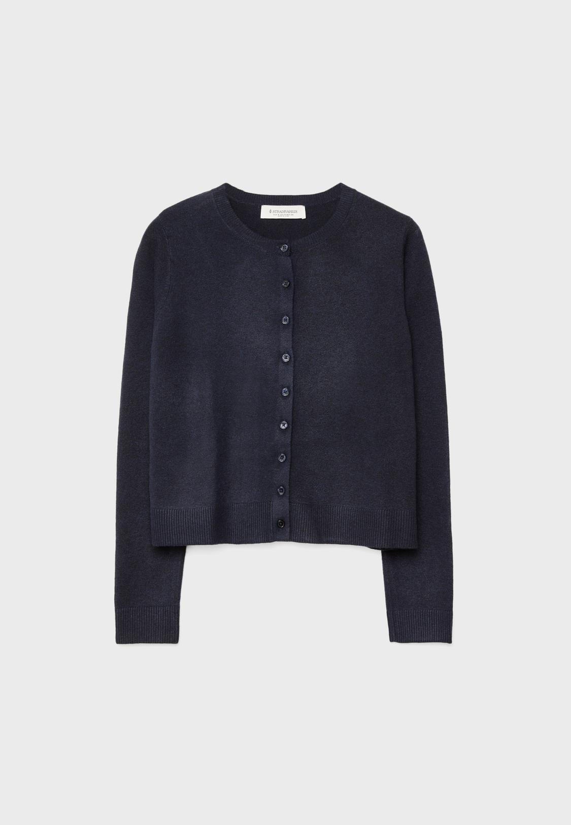 Soft-touch knit cardigan with buttons