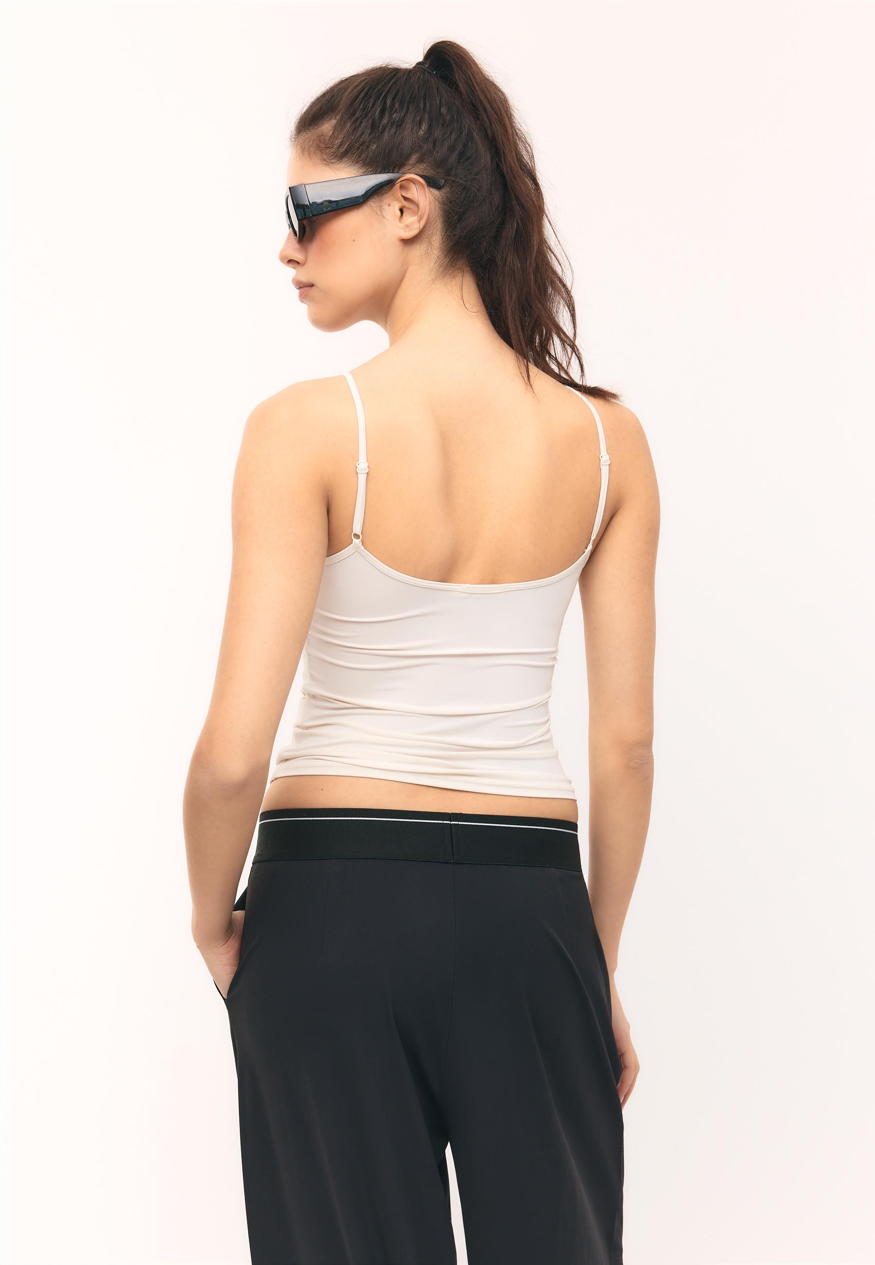 Basic tank top — Ecru