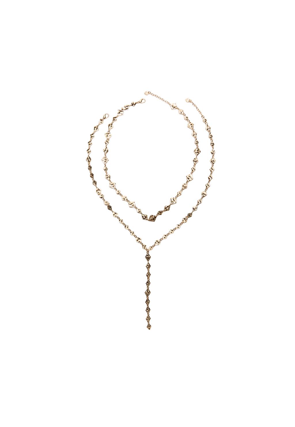 Collar lariat rombos