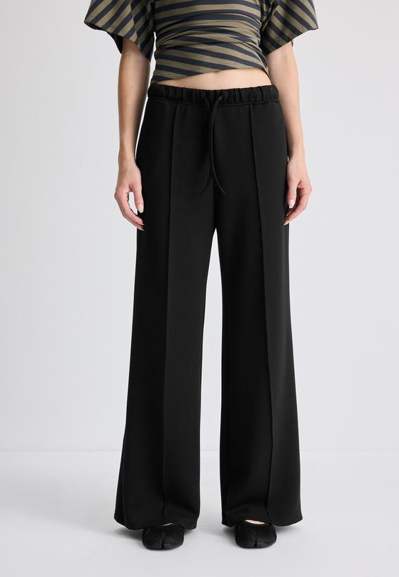 softtouch pintuck wideleg trousers l04512257
