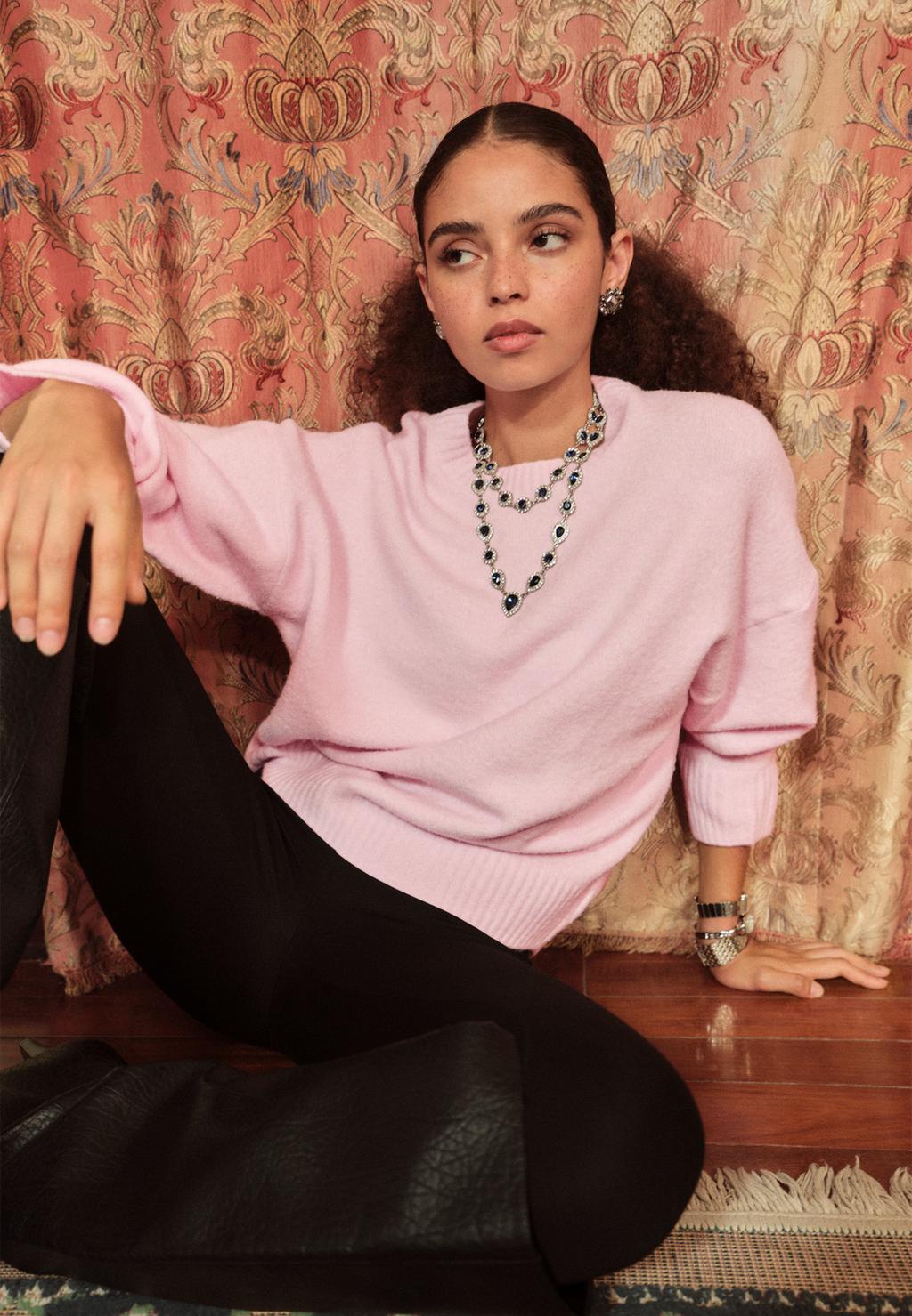 Mjuk Stickad Baströja