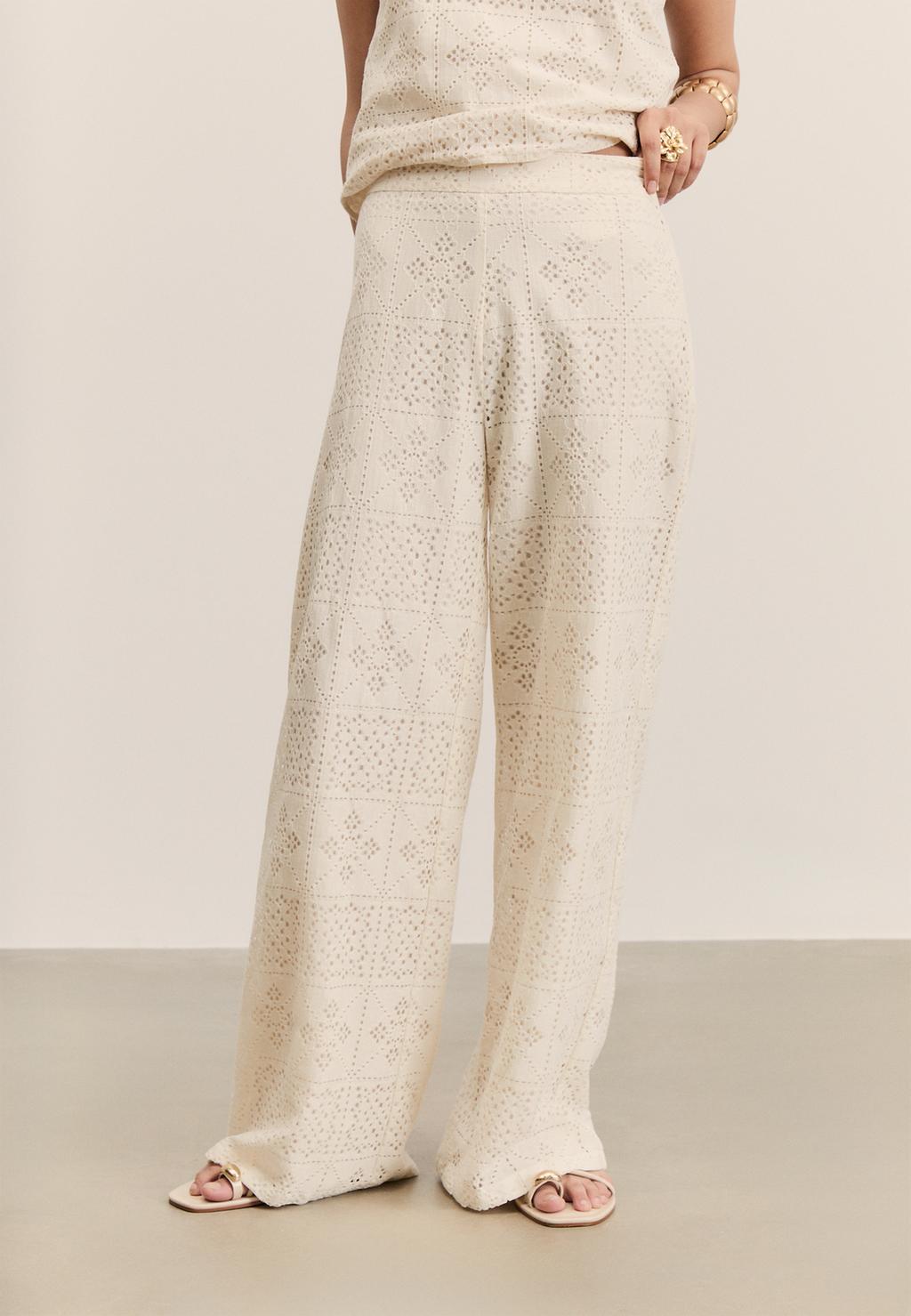 Embroidered trousers