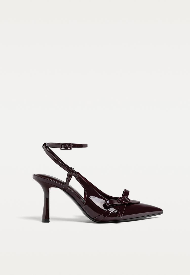 zapatos de tacon lazo