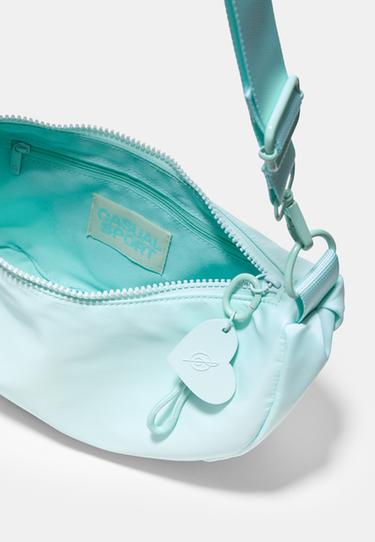 Fabric moon crossbody bag — Pastel green 6