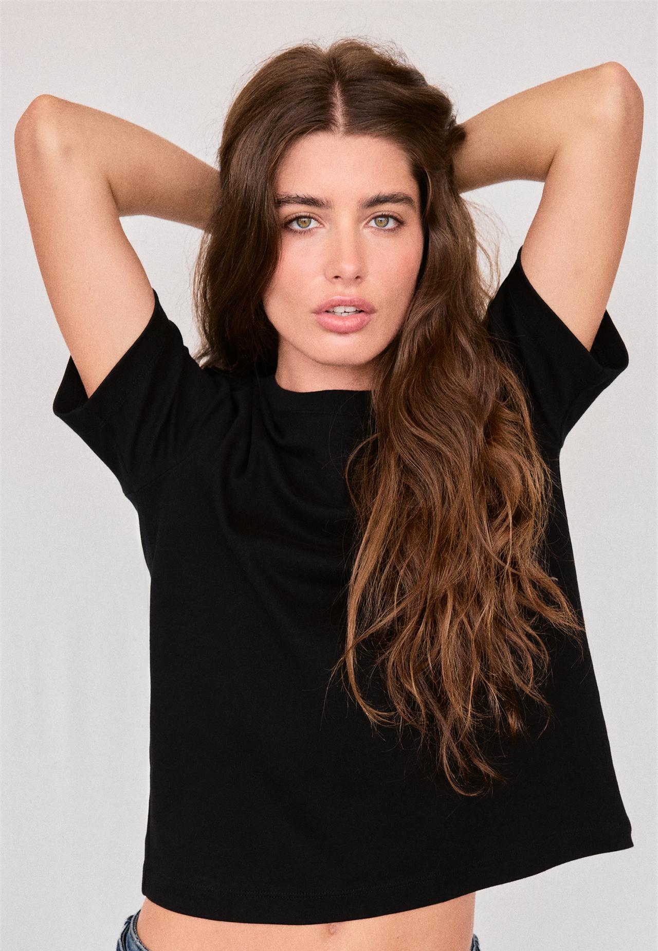 B01 Heavy weight regular fit basic T-shirt — Black