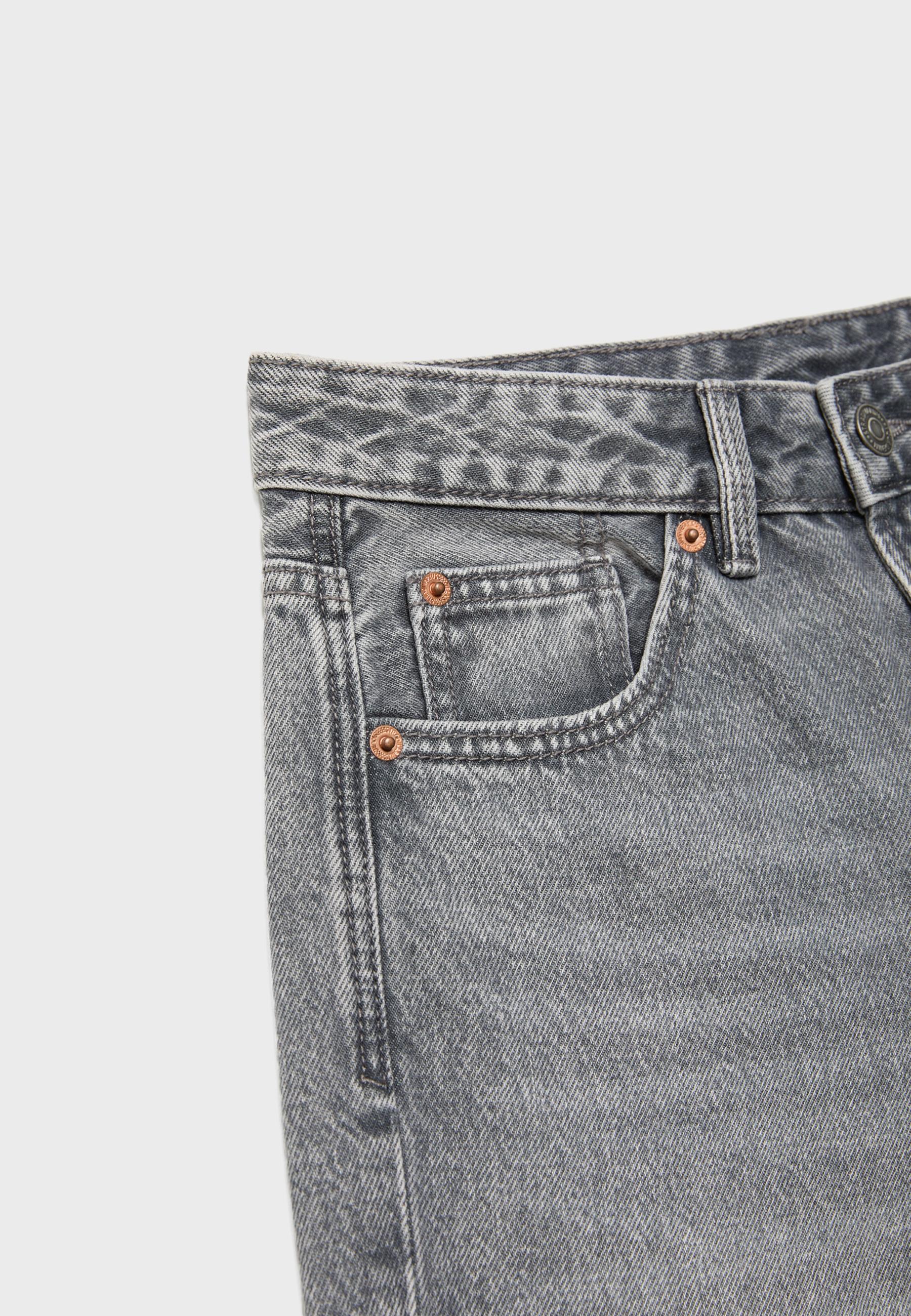 D92 straight fit geniş paça jean - Görsel 8