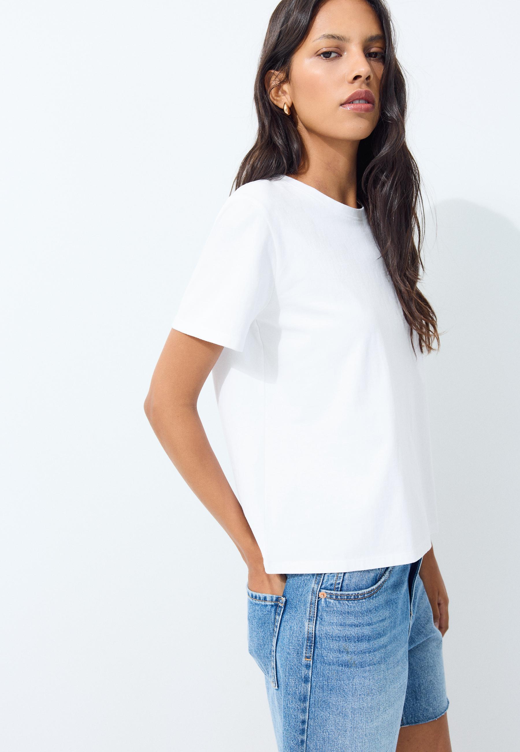 Short sleeve T-shirt — Ecru