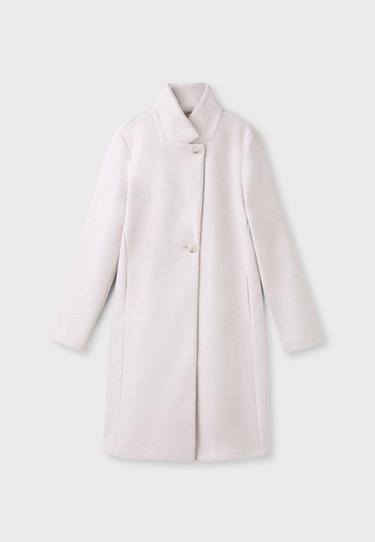 Soft-touch basic coat — Ecru 7