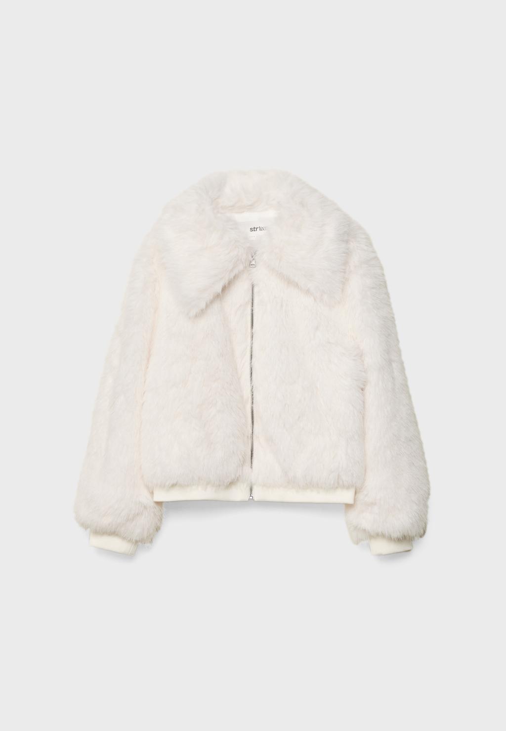 Faux fur jacket