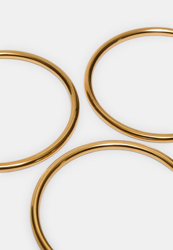 Stradivarius Set Of 2 Waterproof Bracelets Yellow Os