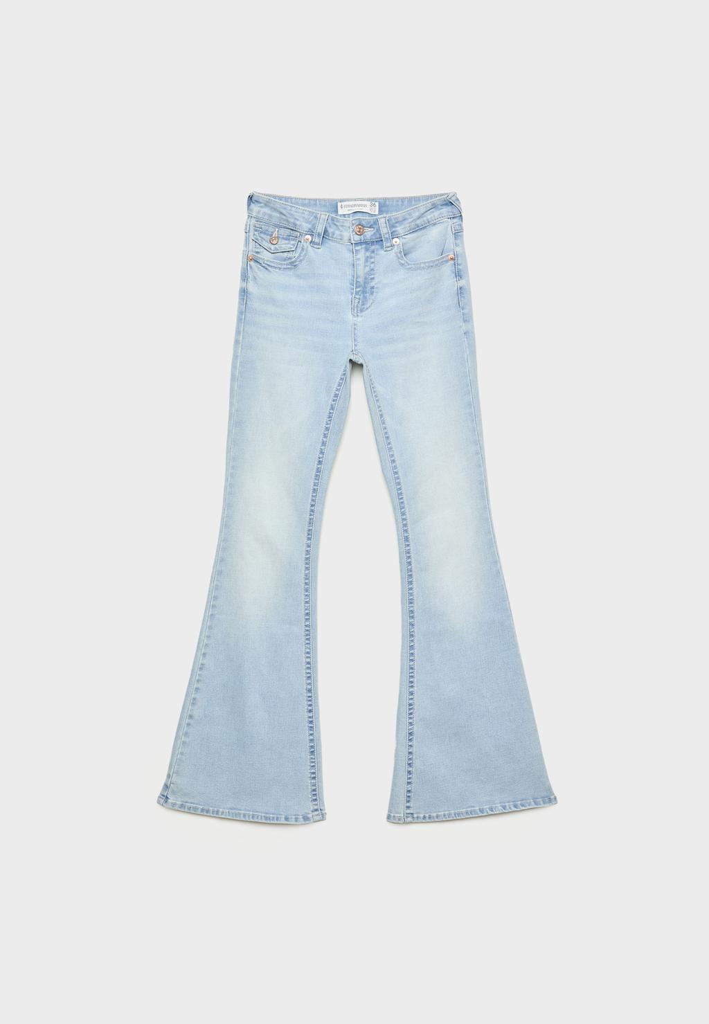 D04 Jeans a zampa a vita bassa