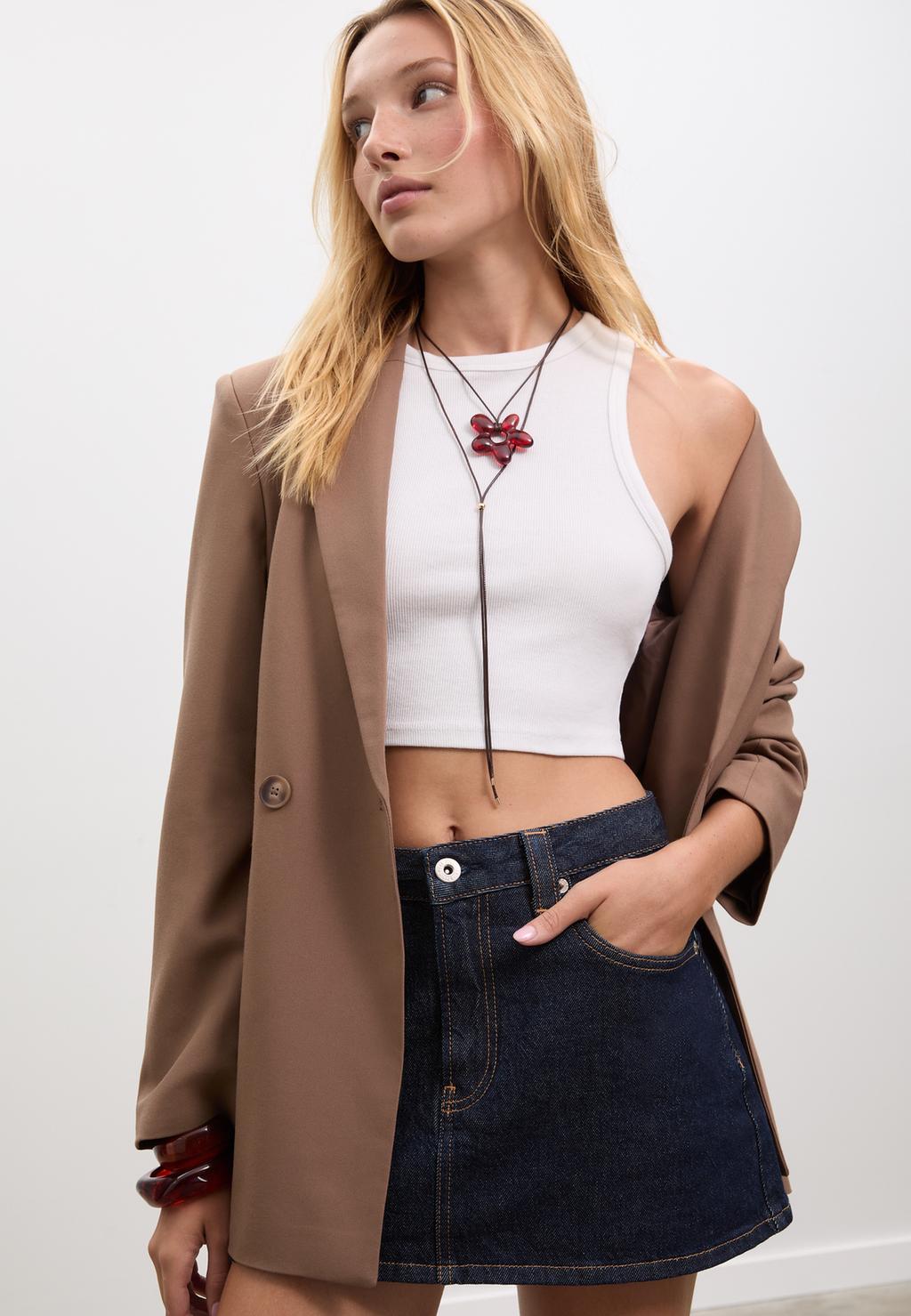 Slim fit double-breasted blazer