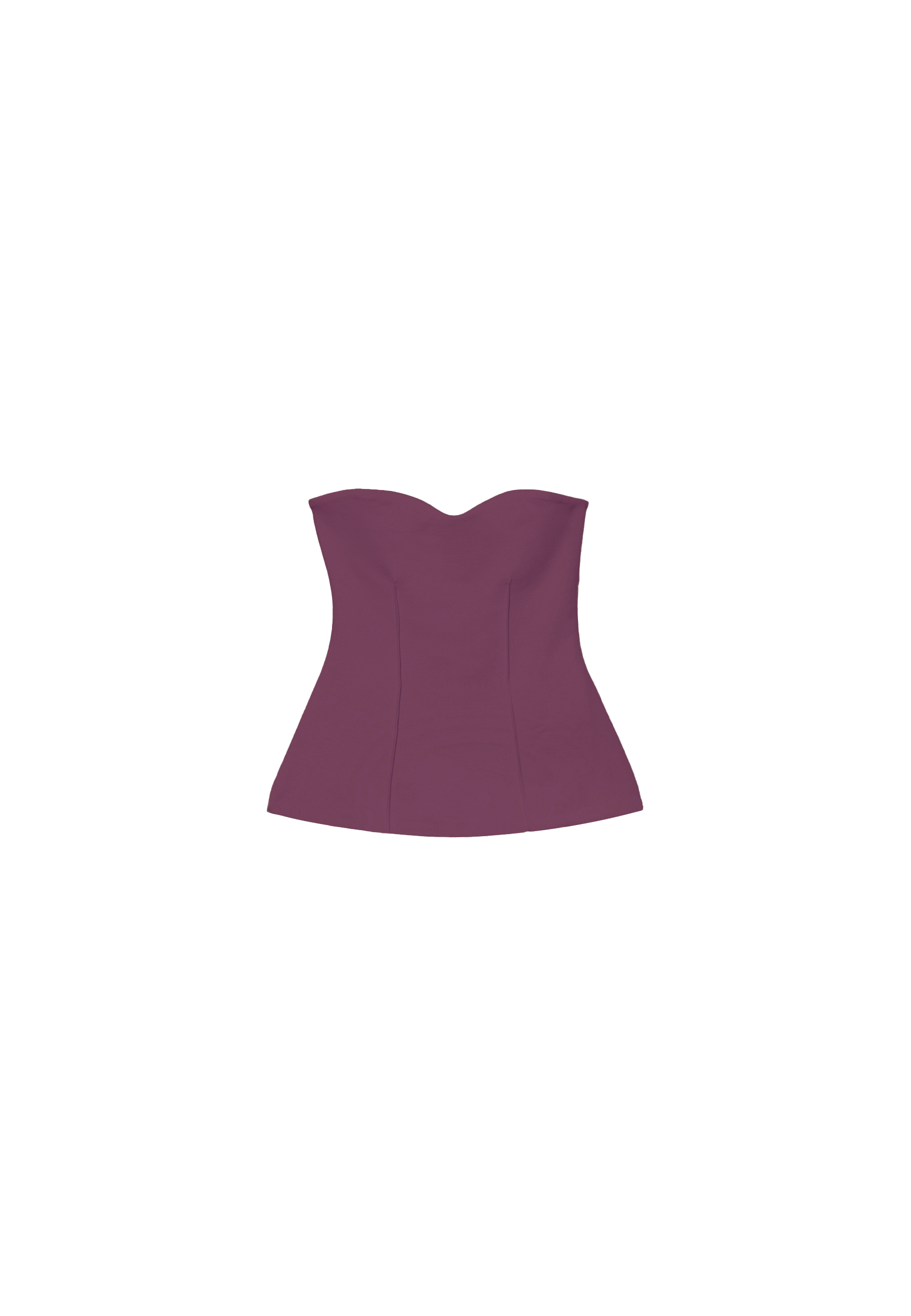 Sweetheart bandeau top — Purple