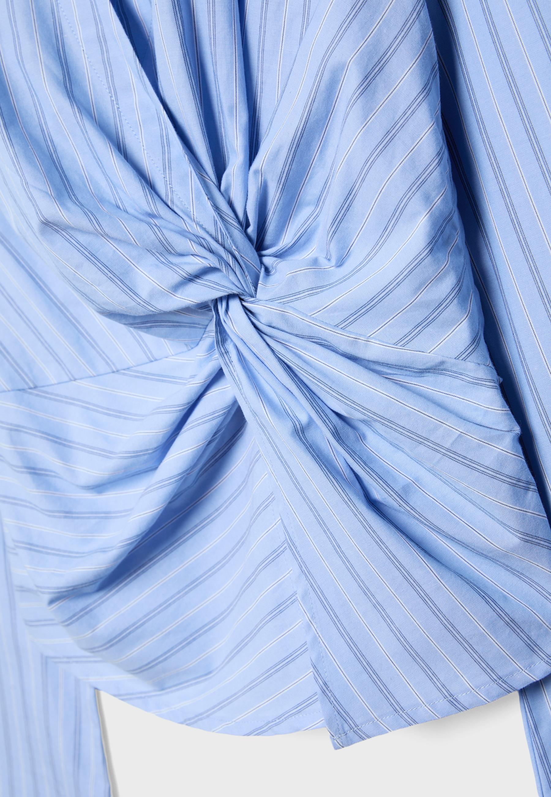 Fitted knot shirt — Sky blue