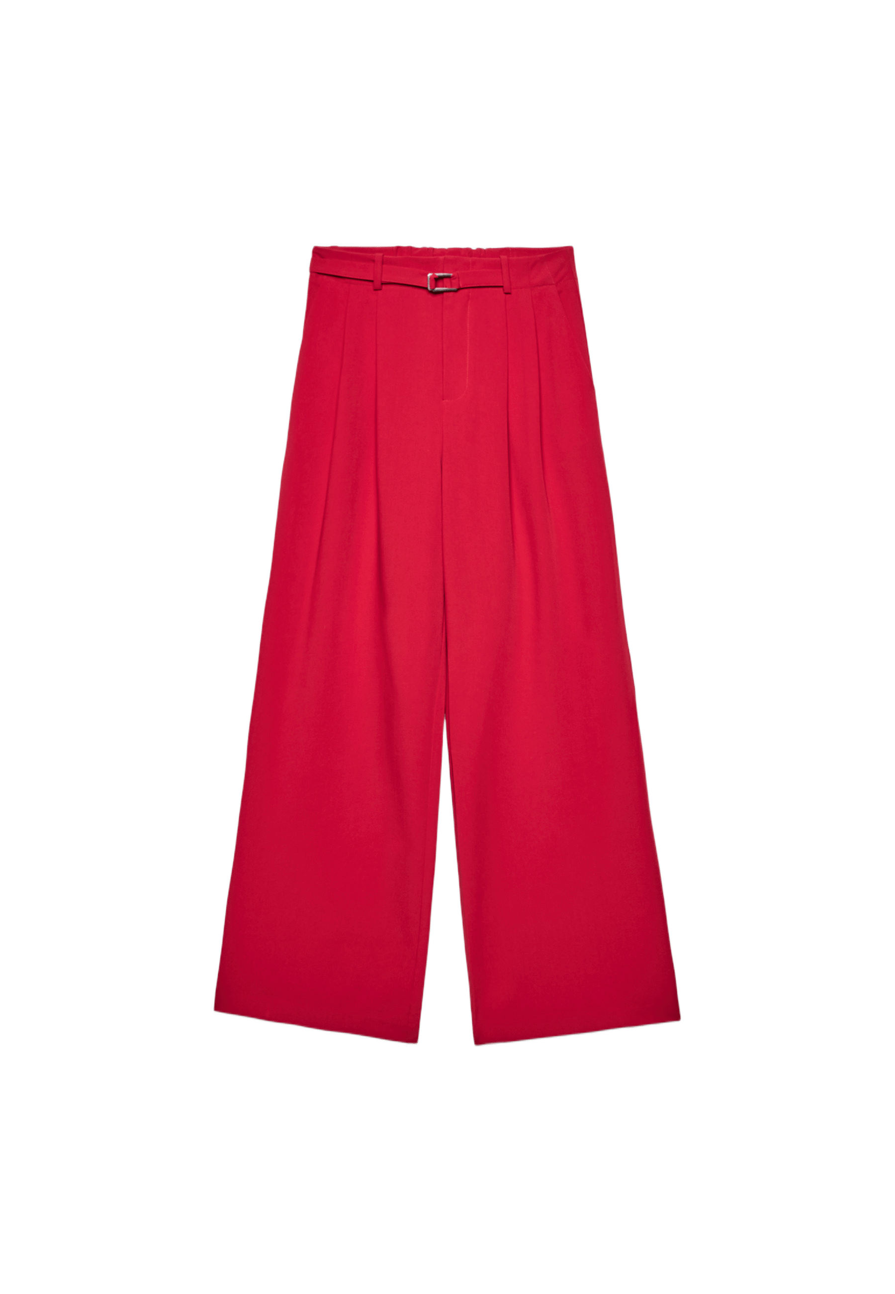 Tokalı detaylı geniş paça pantolon - Görsel 9