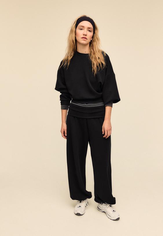 sudadera tacto suave manga murcielago