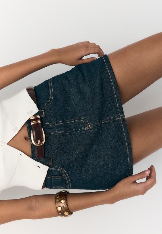 Основен Колан От Изкуствена Кожа С Блясък