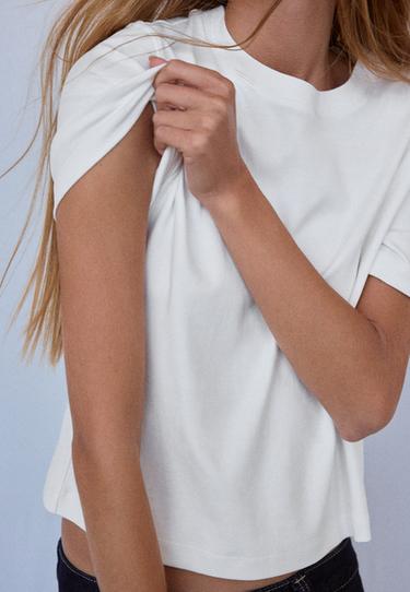 B01 Heavy weight regular fit basic T-shirt — Ecru 4