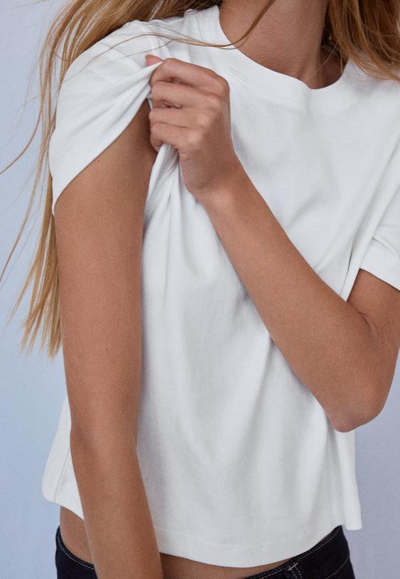 Stradivarius B01 Basic, Vastag, Regular Fit Póló 0-004 M